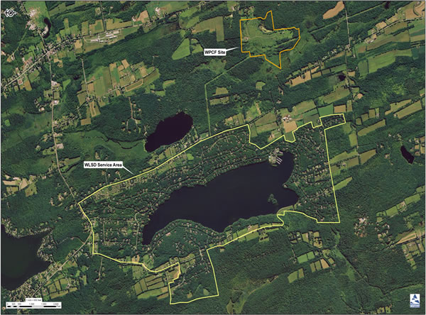 Woodridge Lake Service Area Aerial View